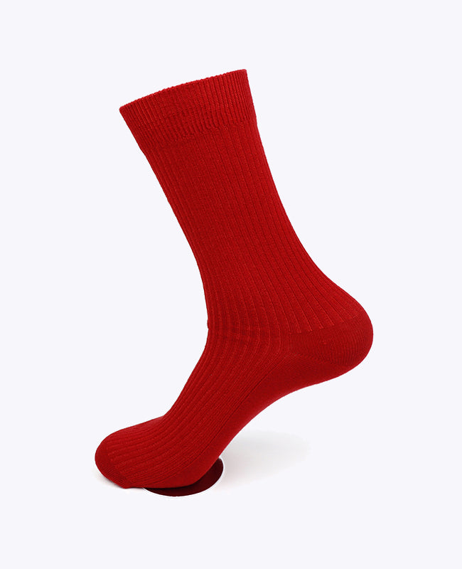 Herrsockor Röda n°3 i Bomull «Maurice»