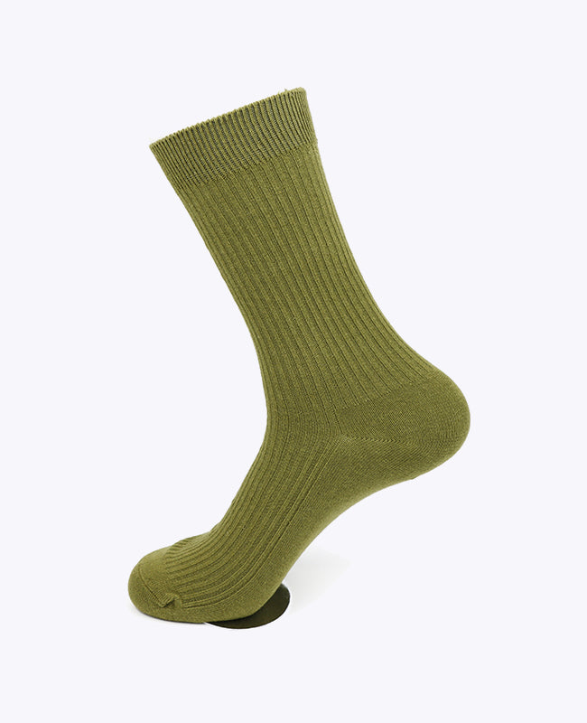 Herrsockor gröna n°4 i bomull «Maurice»