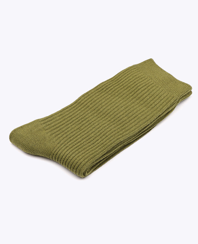 Herrsockor gröna n°4 i bomull «Maurice»