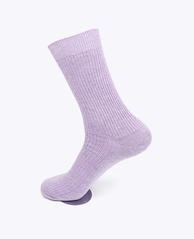 Herrsockor lila i bomull «Maurice»