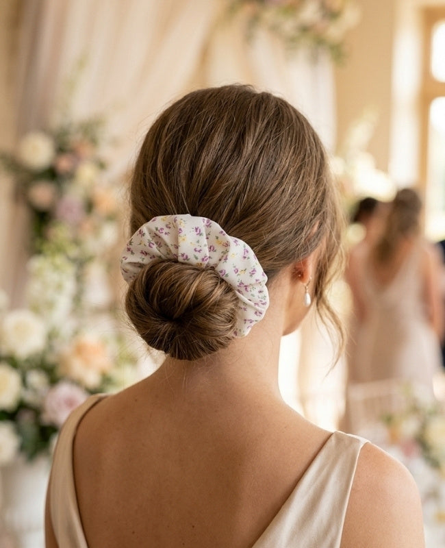 Chouchou Liberty Blanc n°1 Femme «Suzanne»