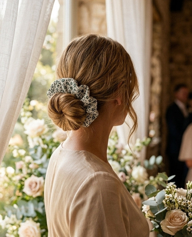 Chouchou Liberty Blanc n°2 Femme «Suzanne»