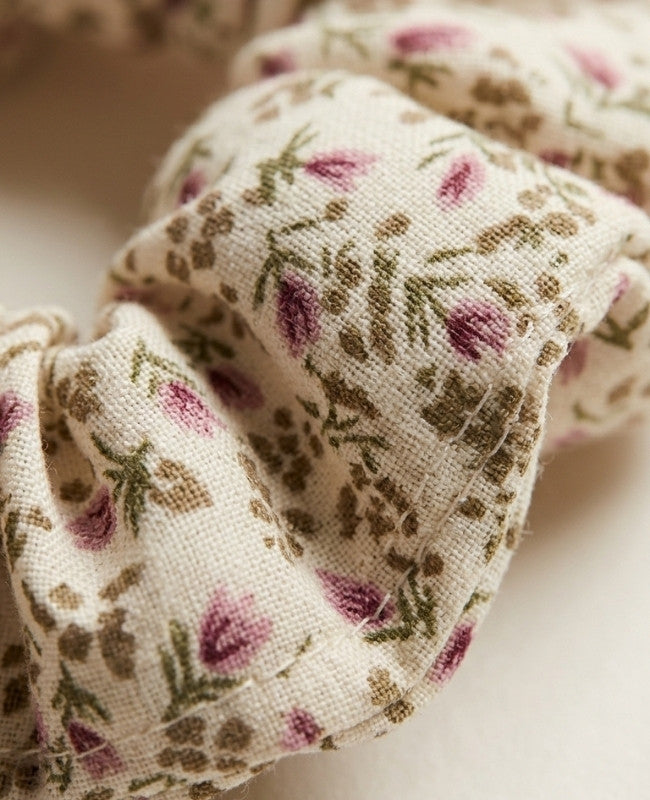 Scrunchie Vit Liberty n°4 Dam «Suzanne»