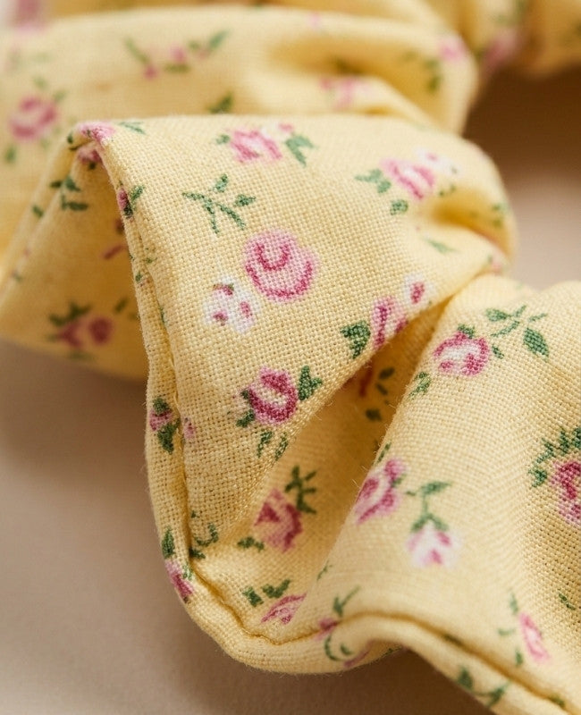 Chouchou Liberty Jaune n°1 Femme «Suzanne»