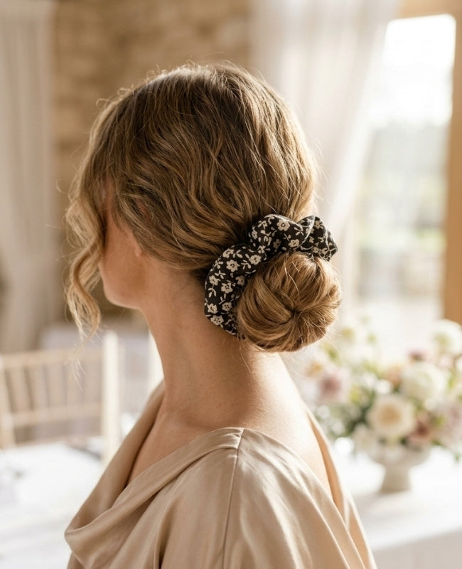 Chouchou Liberty Noir n°2 Femme «Suzanne»