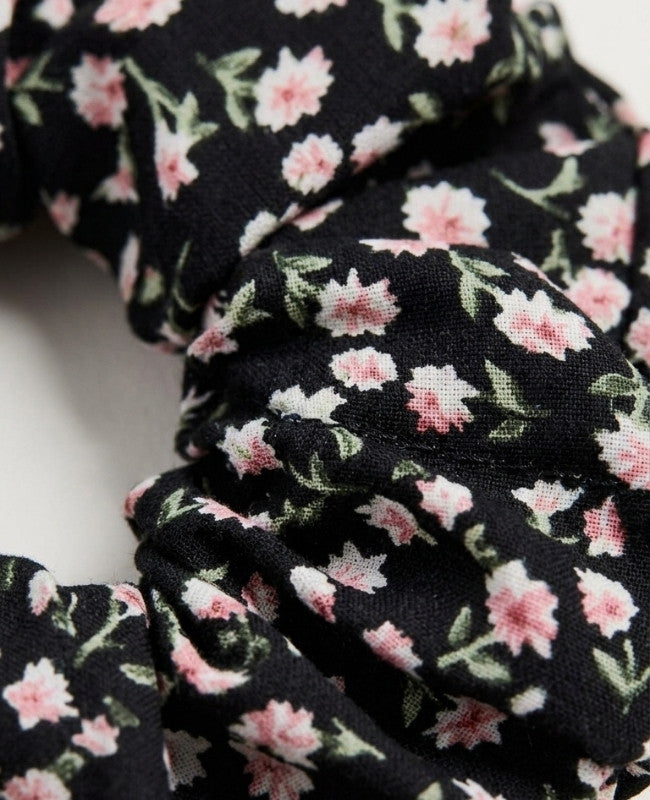 Scrunchie Svart Liberty n°3 Dam «Suzanne»