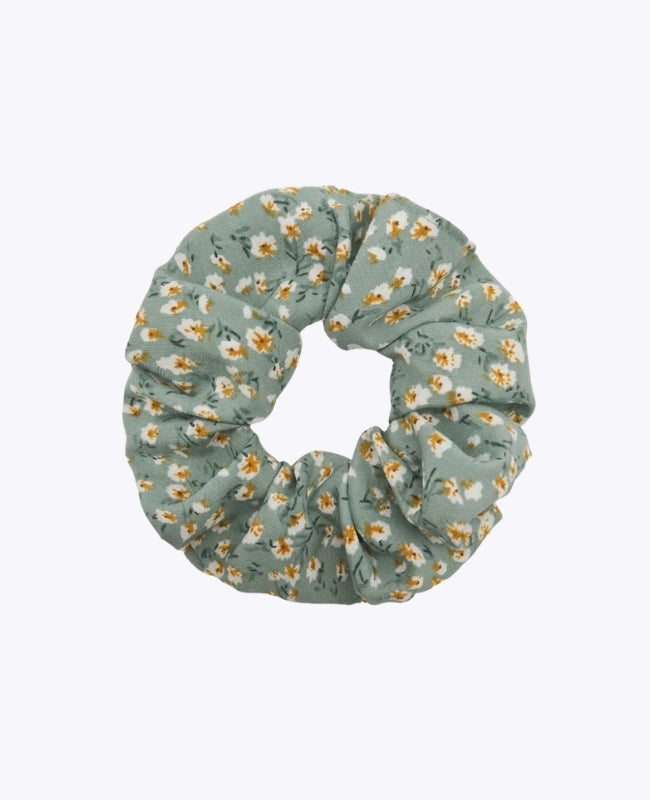 Scrunchie Liberty Grön n°1 Dam «Suzanne»