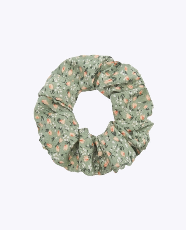 Scrunchie Liberty Grön n°2 Dam «Suzanne»