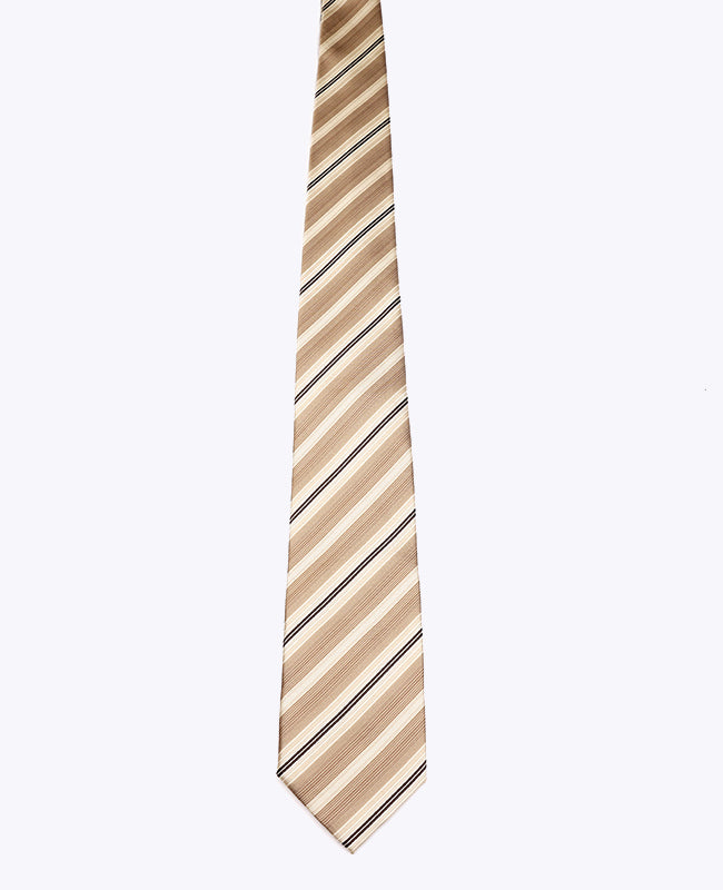 Slips Beige n°2 randig Herr Polyester «Edmond»