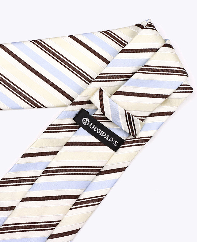 Slips Vit randig Herr Polyester «Edmond»