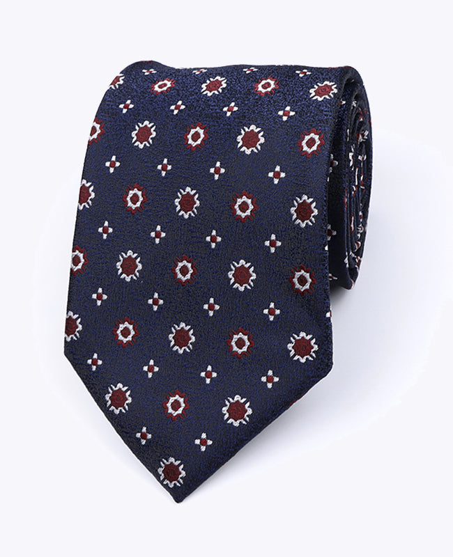 Slips Blå nr 1 med Mönster Herr i Polyester «Edmond»
