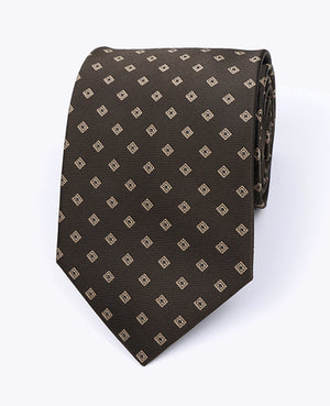 Slips Brun n°2 Mönstrad Herr i Polyester «Edmond»
