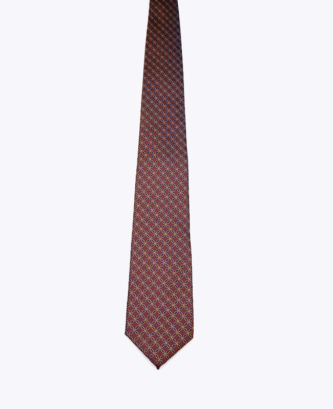 Slips Röd nr 3 Mönstrad Herr Polyester «Edmond»