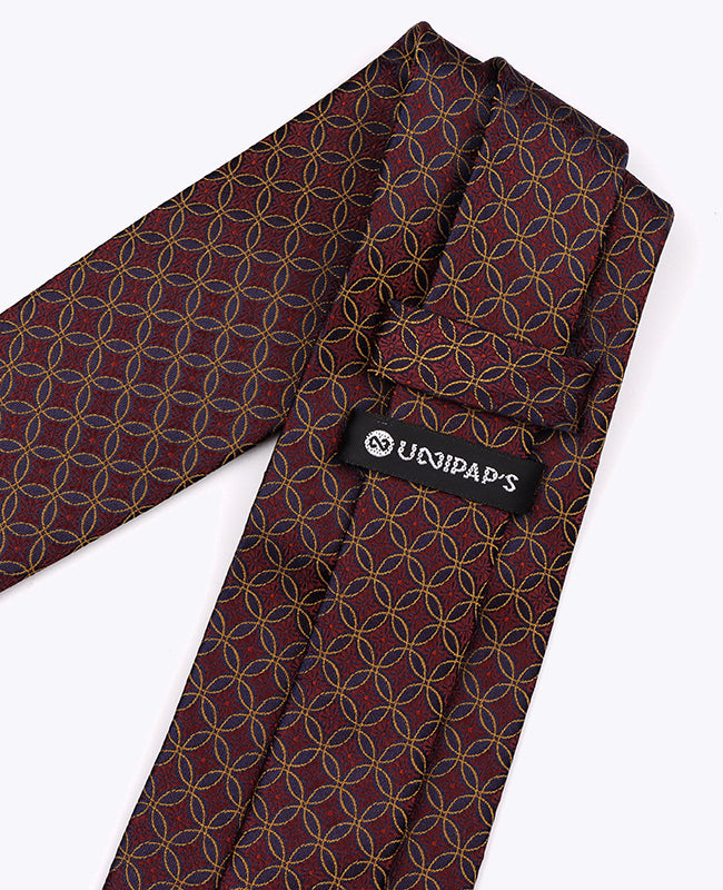 Slips Röd nr 3 Mönstrad Herr Polyester «Edmond»