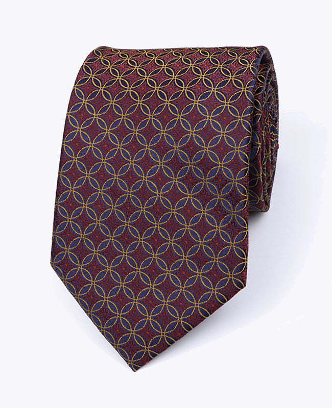 Slips Röd n°3 Mönstrad Herr i Polyester «Edmond»
