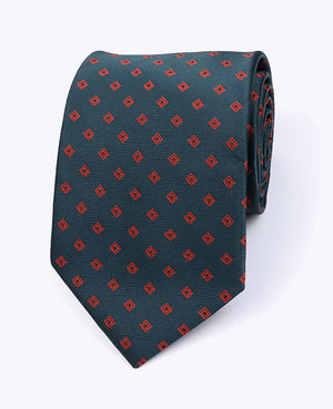 Slips Grön Mönstrad Herr i Polyester «Edmond»