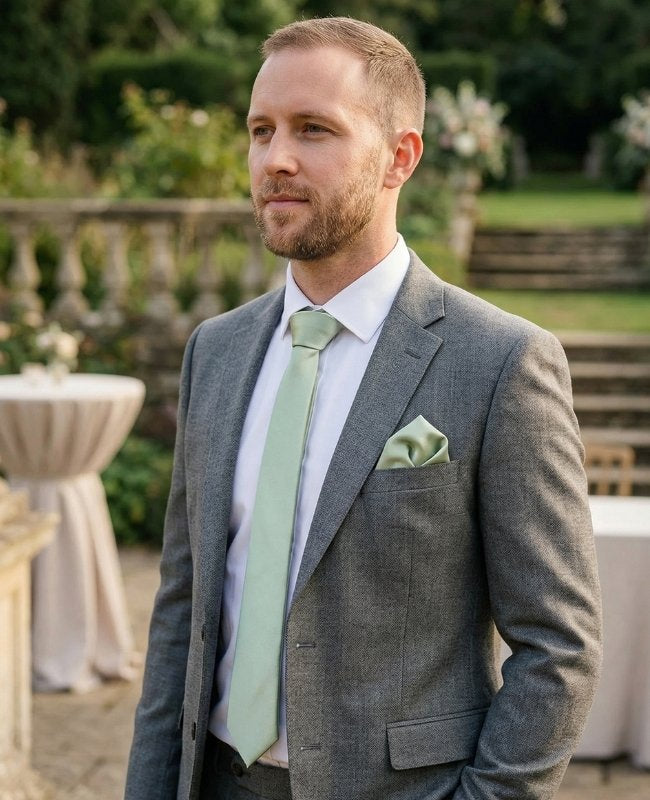 Cravate Vert n°1 Homme en Polyester «Anatole»