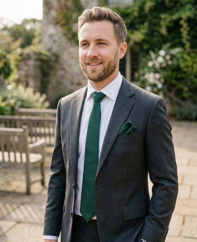 Cravate Vert n°2 Homme en Polyester «Martin»