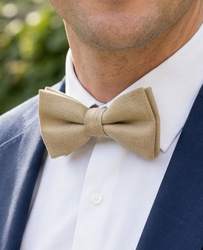 Fluga Beige nr 1 Herr i Lin «Basile»