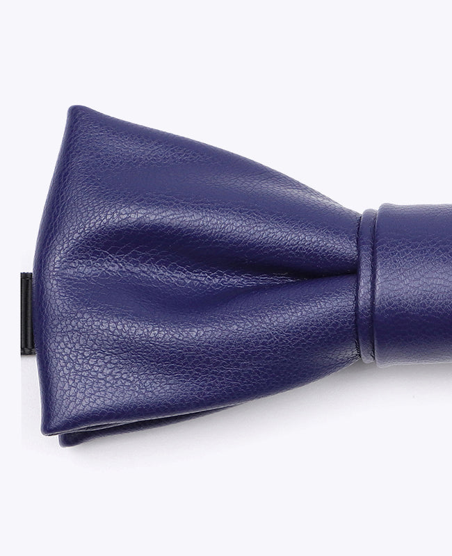 Noeud Papillon Bleu Roi Homme en Cuir «Achille»