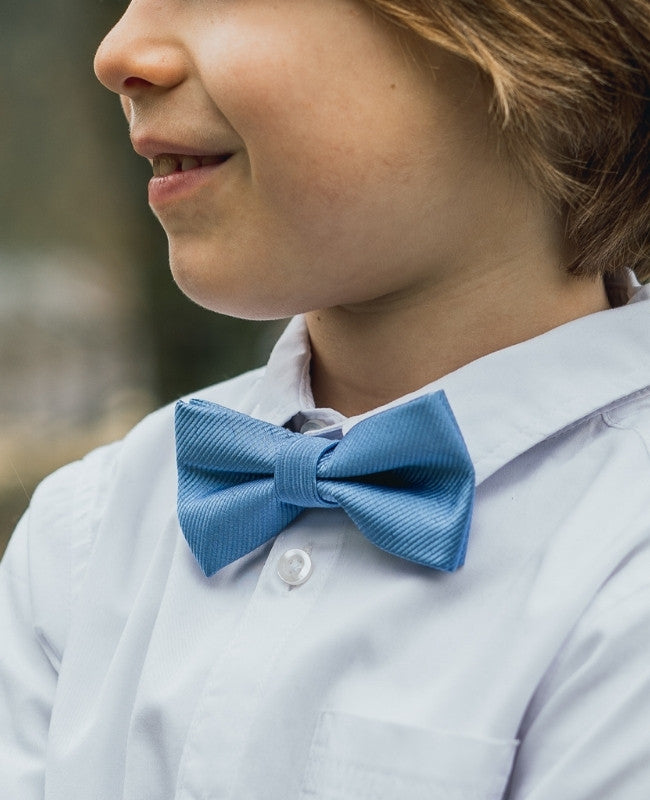 Noeud Papillon Bleu n°5 Enfant en Polyester «Lucien»