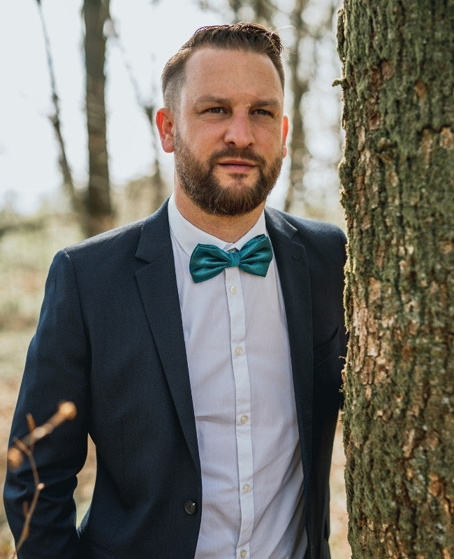Fluga Blå nr 6 Herr i Polyester «Martin»