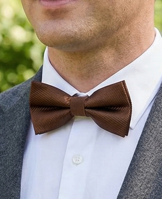 Fluga Brun Herr i Polyester «Lucien»