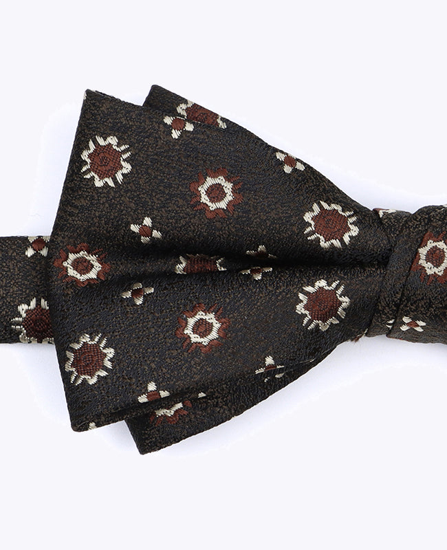 Fluga Brun nr 1 med Mönster Herr i Polyester «Edmond»