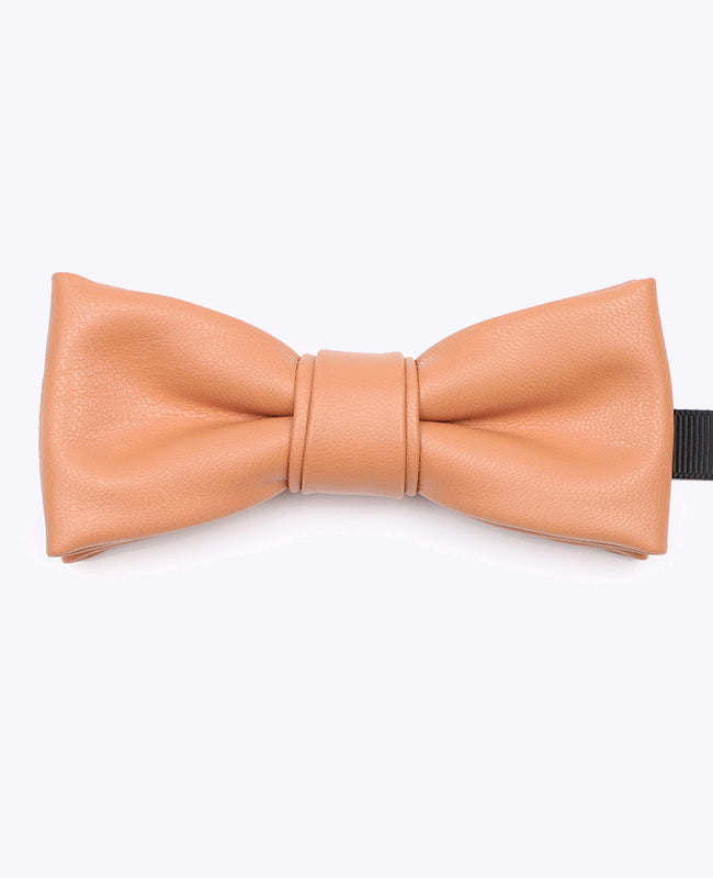 Orange fluga i läder «Achille»