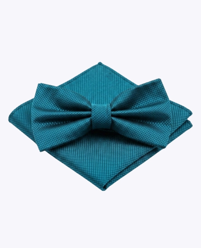 Fluga + Bröstficknäsduk Blå nr 6 Herr i Polyester »Martin«