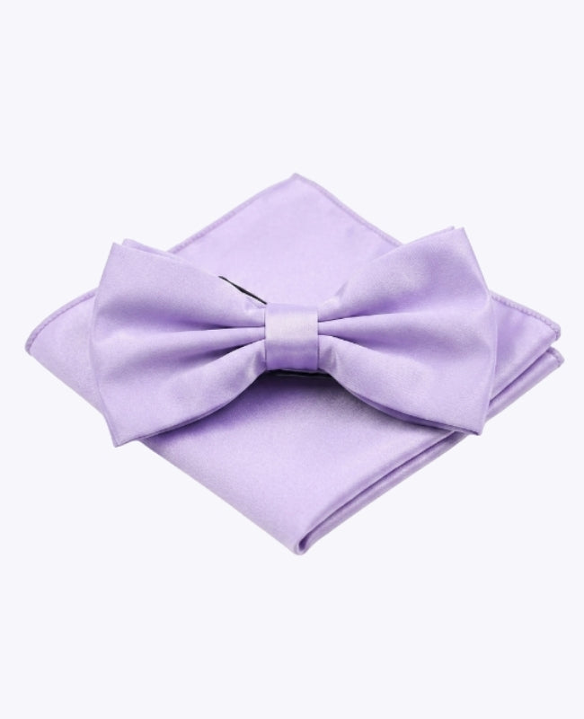 Fluga + Bröstficknäsduk Lila nr 2 Herr i Polyester »Anatole«