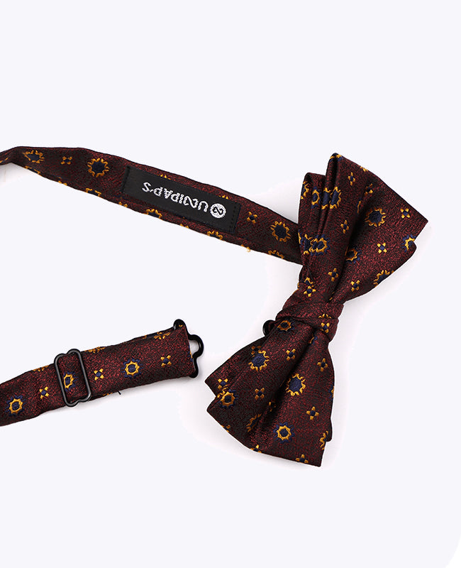 Fluga Röd n°1 Herr mönstrad i Polyester «Edmond»