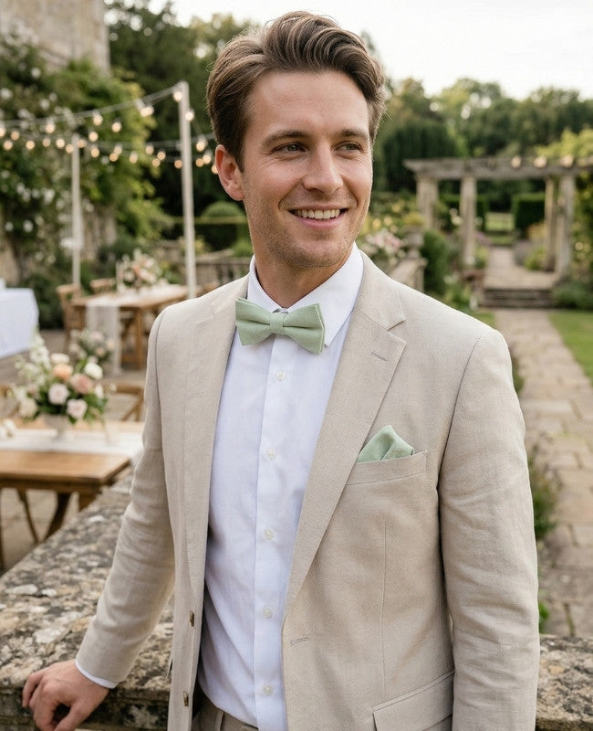 Noeud Papillon Vert n°1 Homme en Coton «Oscar»