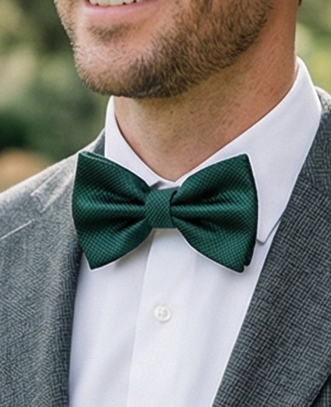 Noeud Papillon Vert n°2 Homme en Polyester «Martin»