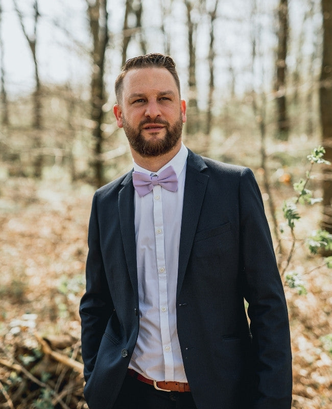 Noeud Papillon Violet n°2 Homme en Polyester «Anatole»