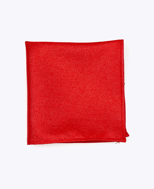 Kavajnäsduk med röda paljetter nr 1 i polyester | Armand - Unipap's