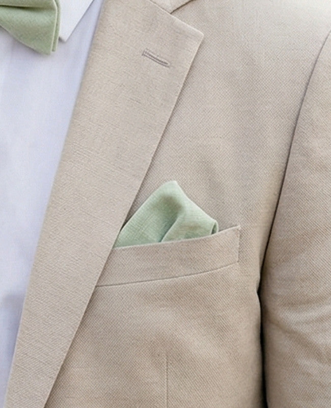 Pochette de Costume Vert n°1 en Coton «Oscar»