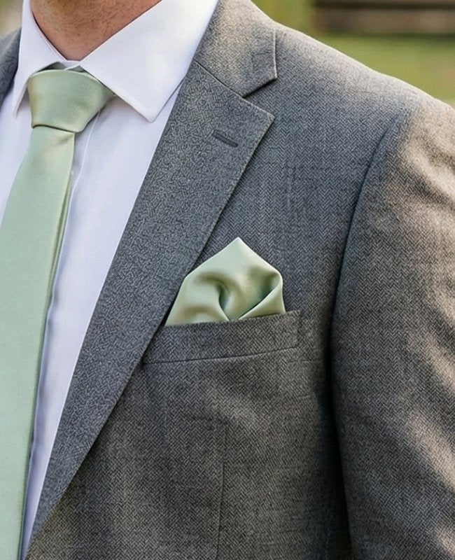 Kavajnäsduk Grön n°1 Polyester «Anatole»