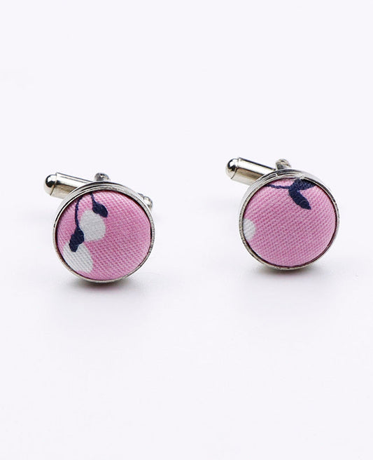 Boutons de Manchette Liberty Rose n°2 en Coton | Gaspard - Unipap's
