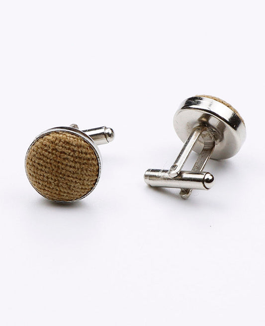 Boutons de Manchette Marron n°1 en Effet Velours | Simon - Unipap's