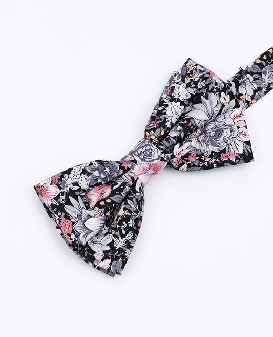 Noeud Papillon Liberty Noir n°2 Homme en Coton | Gaspard - Unipap's