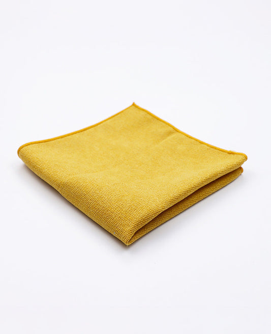 Pochette de Costume Jaune n°2 en Effet Velours | Simon - Unipap's